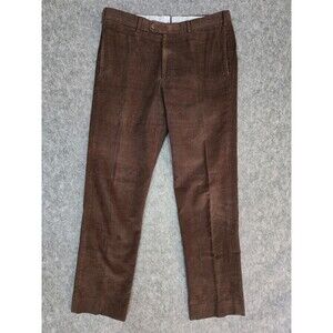 Sid Mashburn Brown Cotton Corduroy 5-Pocket Chino Pants Mens 34x33 USA Hand Made